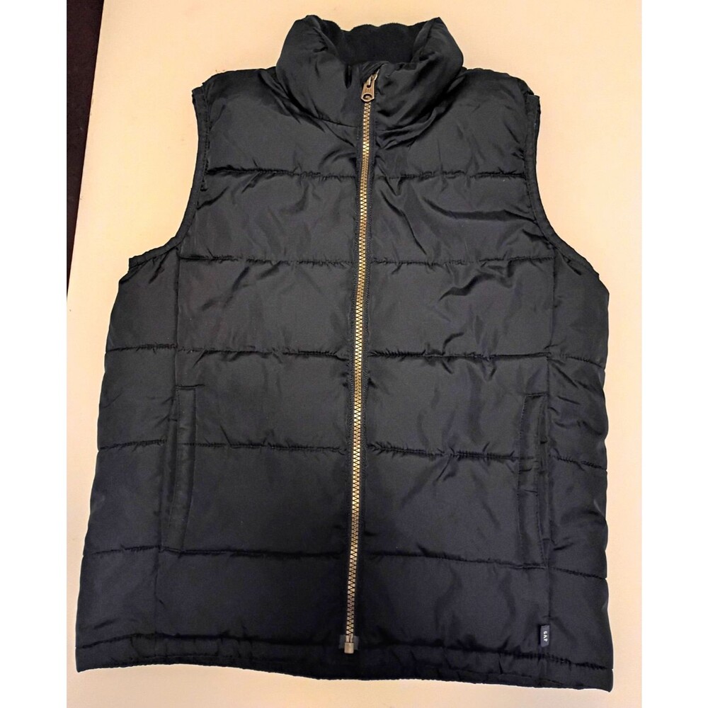 Gap Kids ColdControl Navy Puffer Vest Size Med Full Zip Pockets